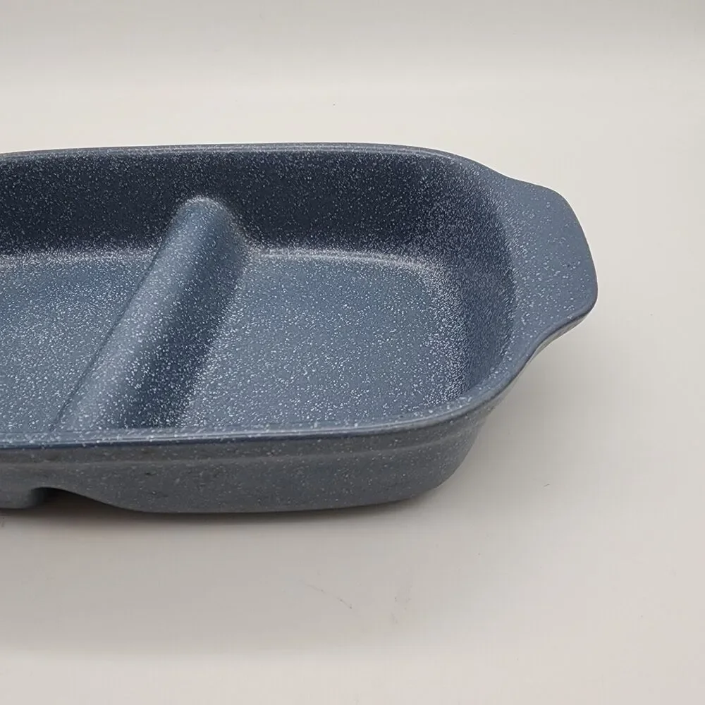Azul Portugal Speckle Blue Casserole Dish Ceramic Bakeware WSP 12x6.5